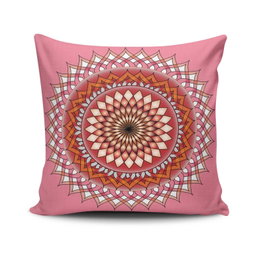 Aberto Design Funda de Cojín Mandala-28 Multicolor
